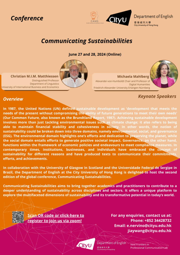 Communicating Sustainabilities Conference