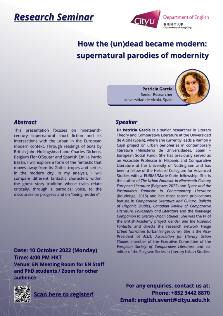 Research Seminar by Patricia García