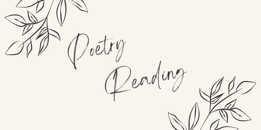 Poetry reading banner