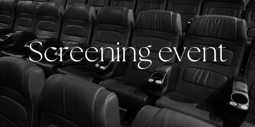 Screening event banner