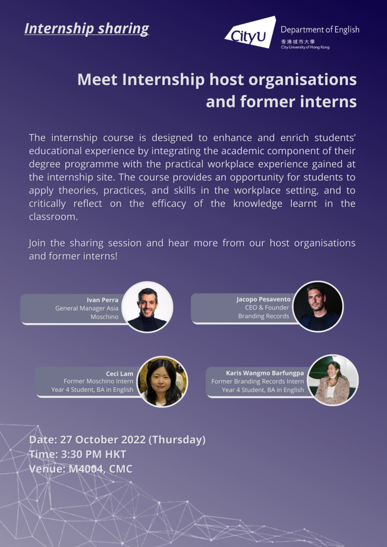 Meet Internship host organisations and former interns, 27 Oct 2022
