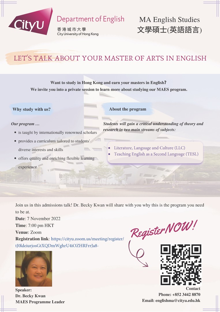 MAES Admission Talk 2023/24