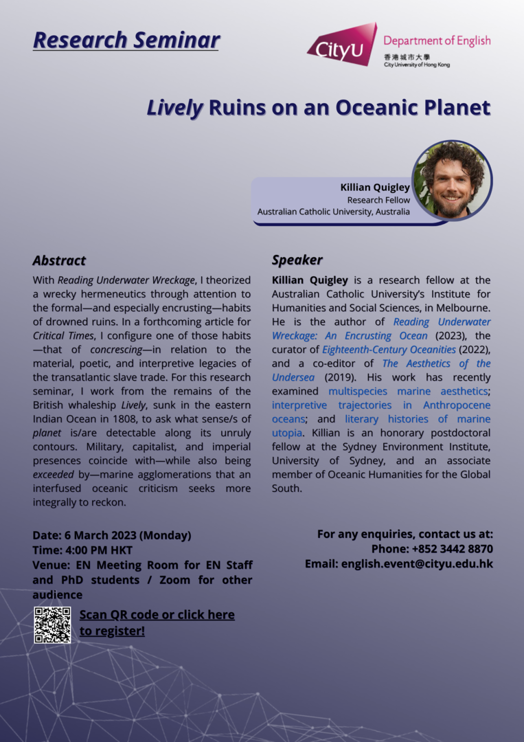 Research Seminar by Killian Quigley